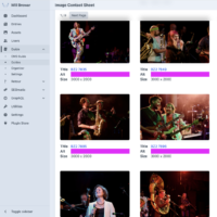 Guide image contact sheet